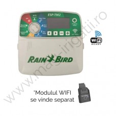 Programator irigatii 8 zone Rain Bird ESP-TM2 8i, 230V - 24V, compatibil internet Wi-Fi